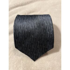 Fusion 100% Silk Tie Blue On Blue Pattern